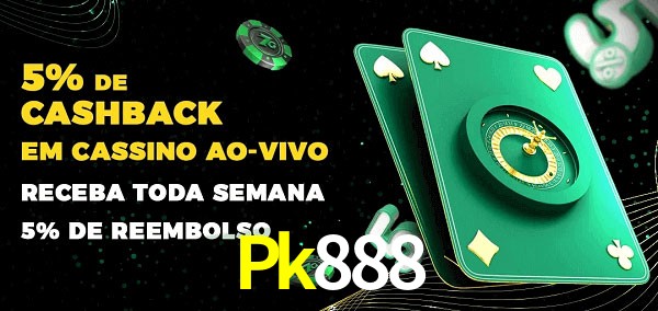 Promoções do cassino ao Vivo Pk888